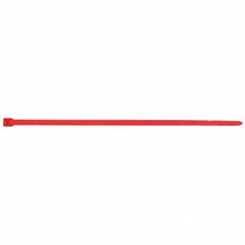 POWER FIRST Cable Tie 3.9 in Red PK100, 36J206