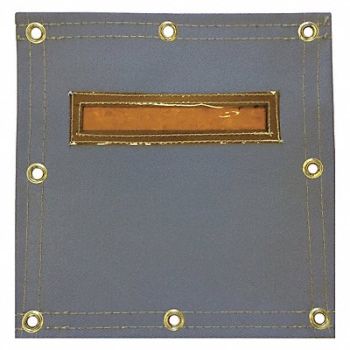 HI TEMP Welding Curtain with Window 6ft H 6 ft W, 36J649