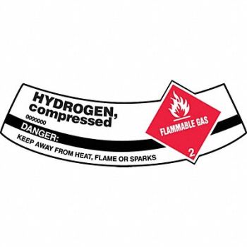 ACCUFORM Cylinder Label 2 in x 5 1/4 in Vinyl, 36J766