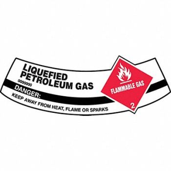 ACCUFORM Cylinder Label 2 inx5 1/4 in Vinyl, 36J767