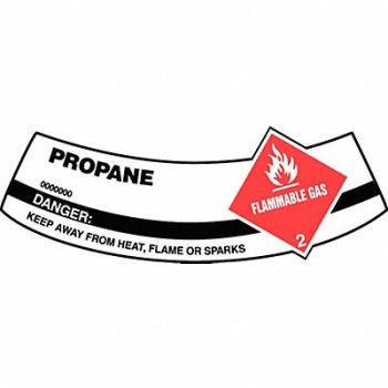 ACCUFORM Cylinder Label 2 inx5 1/4 in Vinyl, 36J768