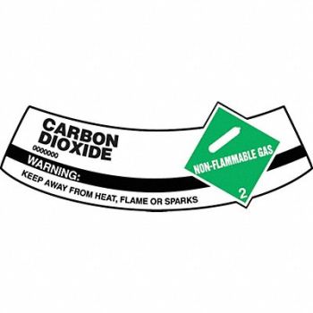 ACCUFORM Cylinder Label 2 inx5 1/4 in Vinyl, 36J770