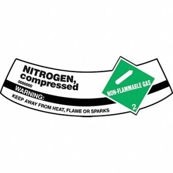 ACCUFORM Cylinder Label 2 inx5 1/4 in Vinyl, 36J773