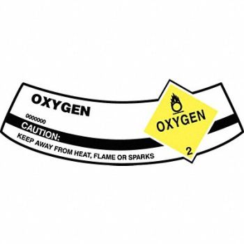 ACCUFORM Cylinder Label 2 inx5 1/4 in Vinyl, 36J774