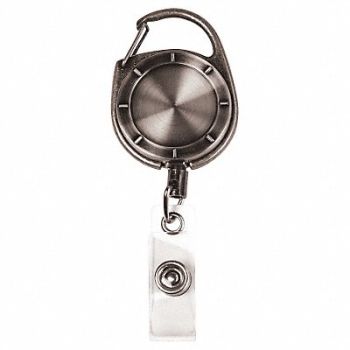 MYID ID Card Retractor Reel 23 in L Gray, 36JN26