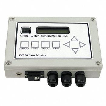 GLOBAL WATER Open Channel Flow Monitor, 36K452