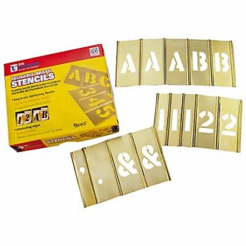 C.H. HANSON 4 inch Stencil Let. Num. 92 pc Set, 36K459