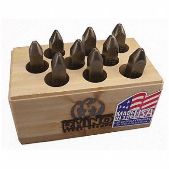 C.H. HANSON 3/16 in Rhino Number Set, 36K467