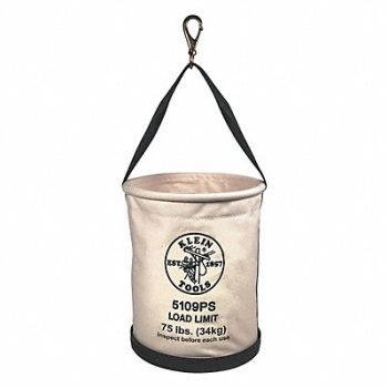 KLEIN TOOLS Bucket Bag Canvas Straight Wall OffWhite, 36K964