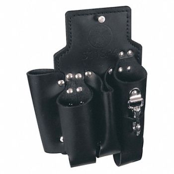 KLEIN TOOLS Black Tool Pouch Leather, 36K975