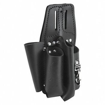 KLEIN TOOLS Black Tool Pouch Leather, 36K976