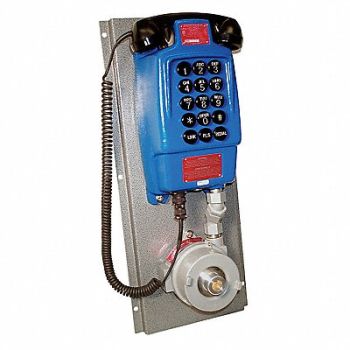 GUARDIAN TELECOM INC. Explosion Proof Telephone Blue, 36K981