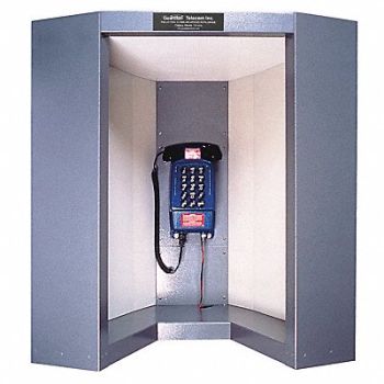 GUARDIAN Acoustic Booth Gray Galvanizd Liner 24dB, 36L198