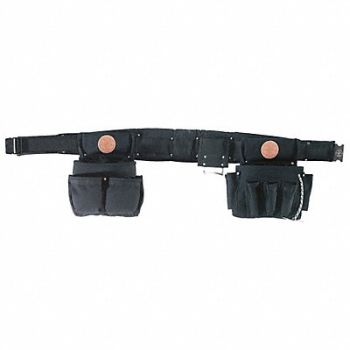 KLEIN TOOLS Black Tool Belt Ballistic Nylon, 36L260