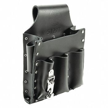 KLEIN TOOLS Black Tool Pouch Leather, 36L226