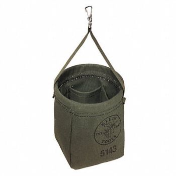 KLEIN TOOLS Bucket Bag Canvas Tapered Wall Green, 36L228