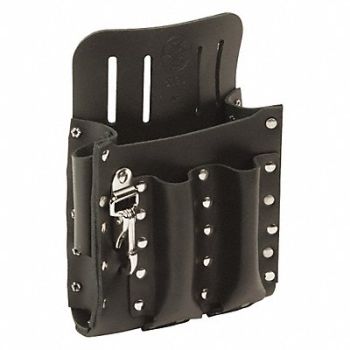 KLEIN TOOLS Black Tool Pouch Leather, 36L240
