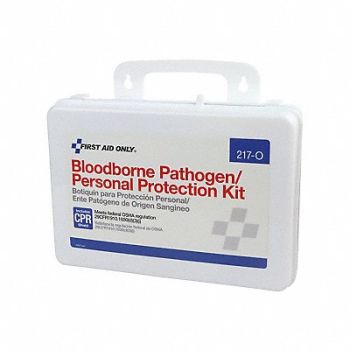 FIRST AID ONLY Bloodborne Pathogen Kit Plastic Case, 36LF21