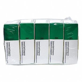 FIRST AID ONLY Instant Cold Pack White 4 x 5 In PK5, 36LF29