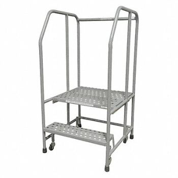 COTTERMAN Rolling Ladder Stand 2 Steps 28in.D., 36LH53