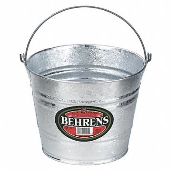 BEHRENS Bucket 3 1/2 gal Silver, 36LH96