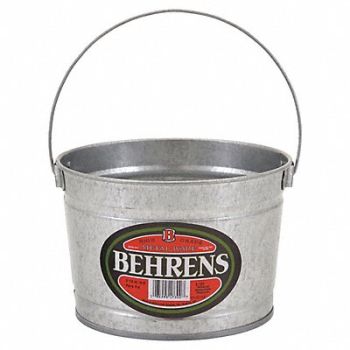 BEHRENS Bucket 3/4 gal Silver, 36LJ02