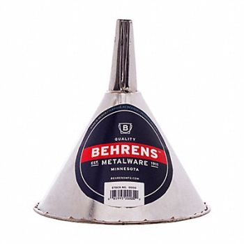 BEHRENS Funnel 3/4 qt. 6-1/4inH x 6-1/4inL, 36LJ03