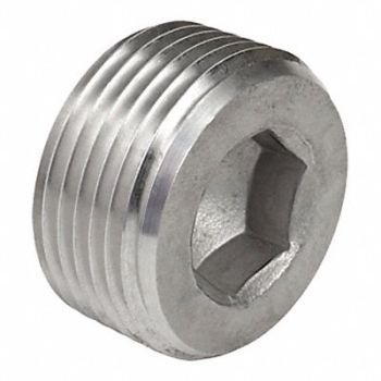 CALBRITE Threaded Plug SS Overall L 4 1/2in, 36LJ79