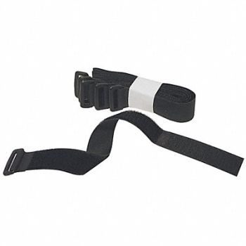 FASTENATION Hook-and-Loop Cinch Strap 3 ft Blck PK10, 36LN02