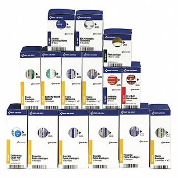 FIRST AID ONLY First Aid Kit Refill Unitized 202Pcs, 36M332