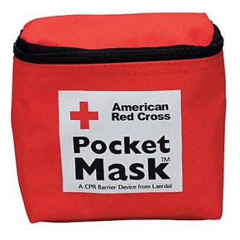 FIRST AID ONLY Pocket CPR Mask Universal Pouch, 36M339