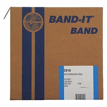 BAND-IT Band 304 Ss 3/4 X 0.020 X 200 Ft, 36M581