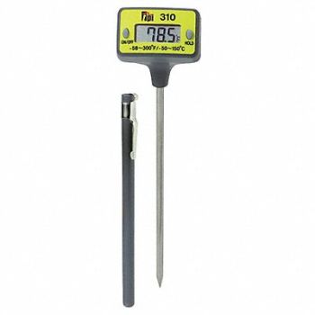 TEST PRODUCTS INTL. Digital Pocket Thermometer 0.1 Deg Divs, 36M832