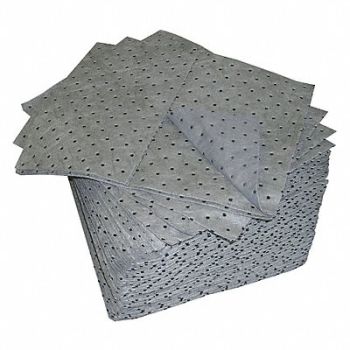 OIL-DRI Absorbent Pad Universal Gray PK50, 36MV42