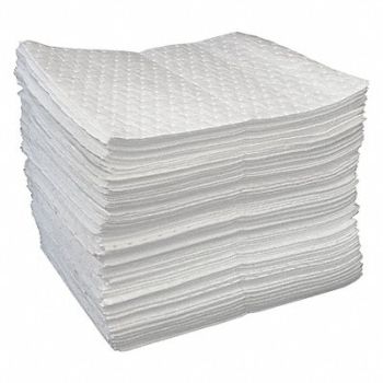 OIL-DRI Absorb Pad Oil-Based Liquids White PK200, 36MU93