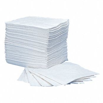 OIL-DRI Absorb Pad Oil-Based Liquids White PK50, 36MV40
