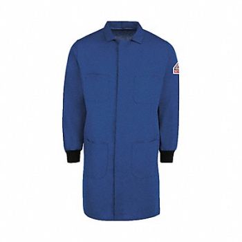 VF IMAGEWEAR J0287 Mens Flame-Resistant Lab Coat Blue 3L, 36MX67