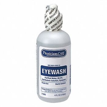 PHYSICIANSCARE Personal Eye Wash Bottle 4 oz., 36N055