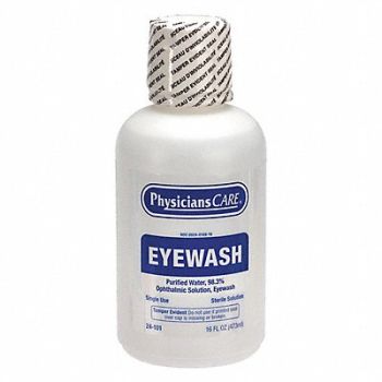 PHYSICIANSCARE Personal Eye Wash Bottle 16 oz., 36N057