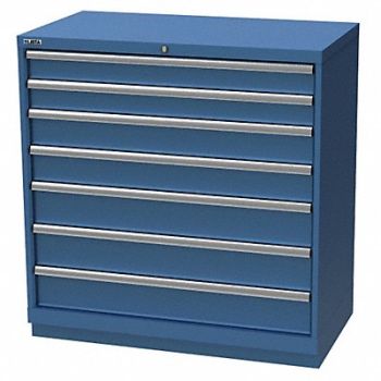 LISTA K3759 Mod Drwr Cab 41-3/4 H 7 Drwr Bright Blue, 36N102