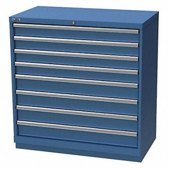 LISTA K3767 Mod Drwr Cab 41-3/4 H 8 Drwr Bright Blue, 36N105
