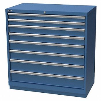 LISTA K3764 Mod Drwr Cab 41-3/4 H 8 Drwr Bright Blue, 36N108