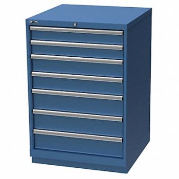 LISTA K3757 Mod Drwr Cab 41-3/4 H 7 Drwr Bright Blue, 36N114