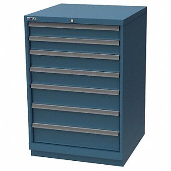 LISTA K3757 Mod Drwr Cab 41-3/4 H 7 Drwr Clssc Blue, 36N115