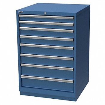 LISTA K3762 Mod Drwr Cab 41-3/4 H 8 Drwr Bright Blue, 36N120
