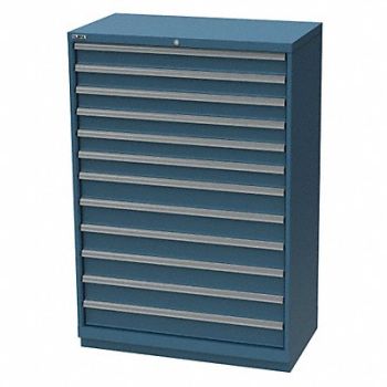 LISTA Mod Drwr Cab 59-1/2 H 12 Drwr Clssc Blue, 36N133