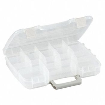 PLANO MOLDING Compartment Box ProLatch Clear 2 1/4 in, 36N217