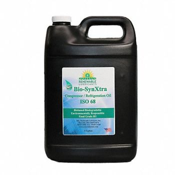 RENEWABLE LUBRICANTS Compressor Oil 1 gal Bottle 68 ISO Grade, 36N462