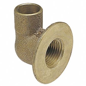 NIBCO Flanged Sink Elbow 90 Deg Cast BRZ 1/2, 36N509
