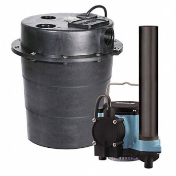 LITTLE GIANT Sink Drain Pump System 1/3 HP, 36N561